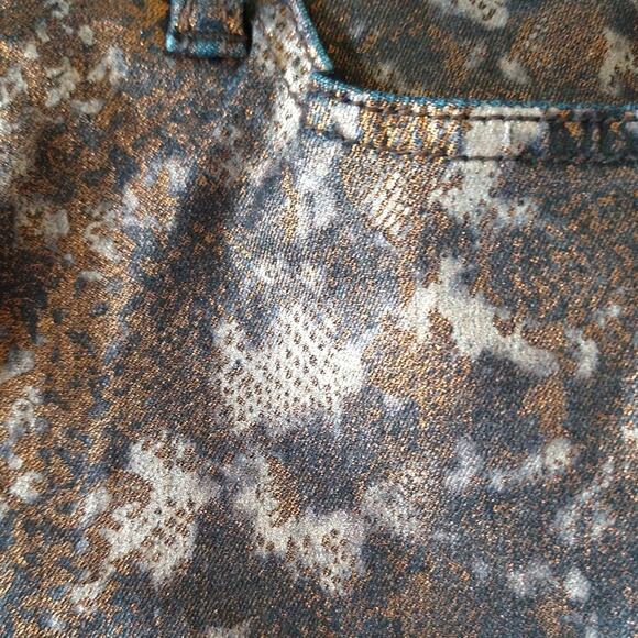 Else Bronze Metallic Skinny jeans size 27 - Picture 3 of 12